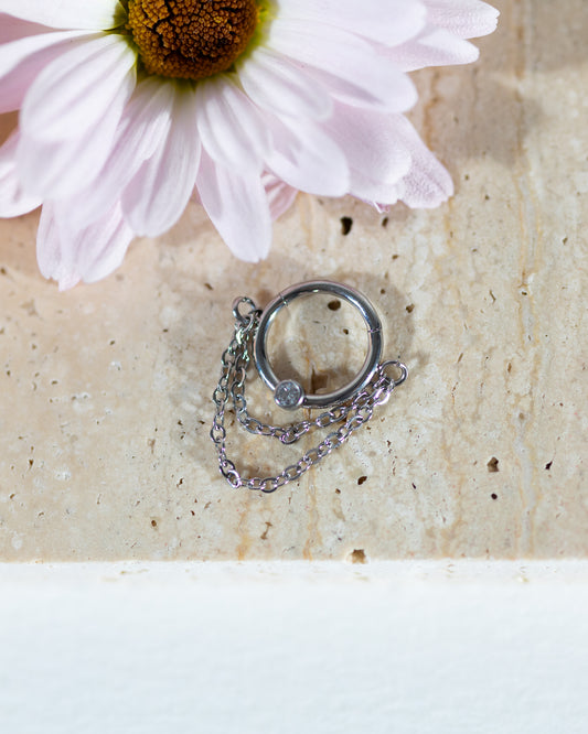 Lush Double Chain Clicker - Silver