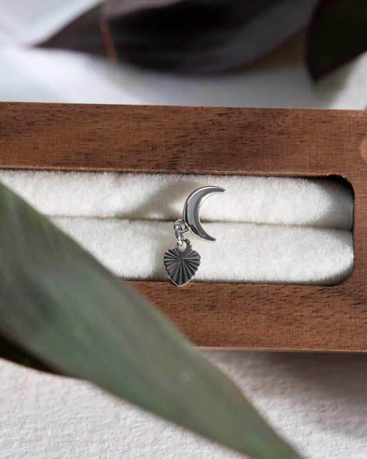 Echo Moon Stud & Hanger - Silver