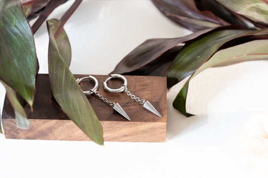 Como Chain Cone Huggie - Silver