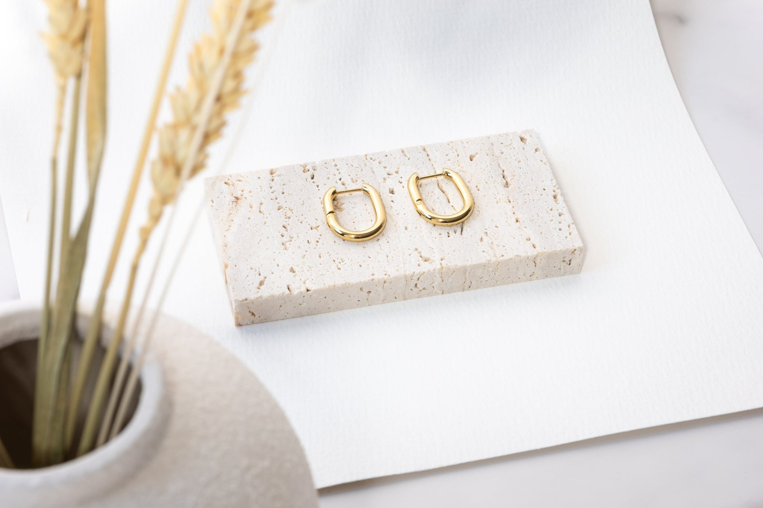 gouden hoop oorbellen