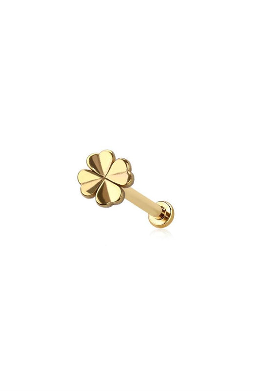 Nude Simple Clover Stud - Gold