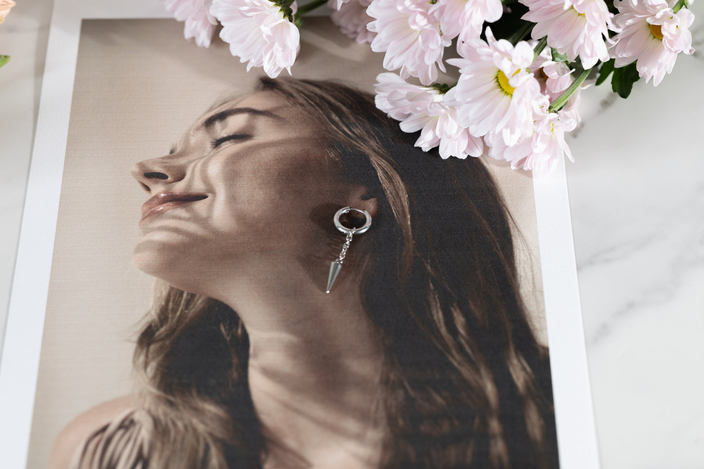 Como Chain Cone Huggie - Silver