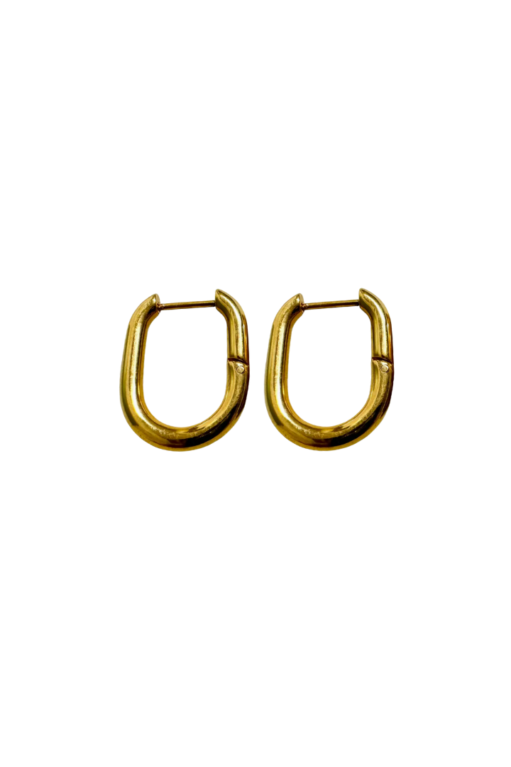 Nimes Oval Huggie - Gold